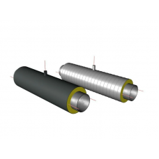 Элементы трубопроводов ППУ ОЦ с выводом кабеля тип 2 09Г2С 32х3,5х125х0,55х45,95х1000 мм ГОСТ 8732-78