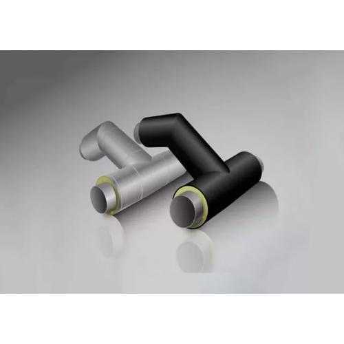 Тройниковое ответвление стальное ППУ ПЭ тип 2 09Г2С 57х3,5х38х3х1200х730 мм ГОСТ 8732-78