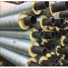 Труба в ППУ изоляции стальная в полиэтиленовой оболочке тип 1 Ст10 Ду219 219х6х315х4,9х43,1 мм ГОСТ 10705-80