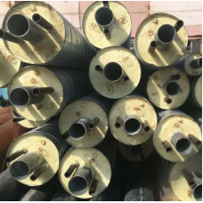 Труба в ППУ изоляции со спутником в полиэтиленовой оболочке тип 1 Ст10 Ду32 108х4 мм ГОСТ 10704-91