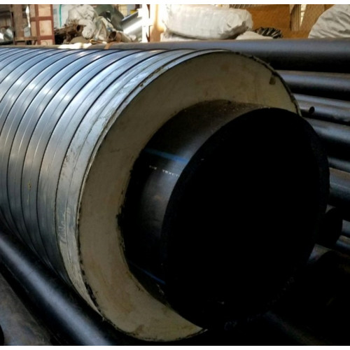 Труба в ППУ изоляции ПНД оцинкованная SDR 17 10 PN ПЭ 100 160х9,5х280х0,7х59,3 мм