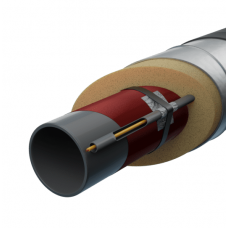 Труба в ППУ изоляции с греющим кабелем в полиэтиленовой оболочке тип 1 Ст3сп Ду20 26,8х2,5 мм ГОСТ 3262-75